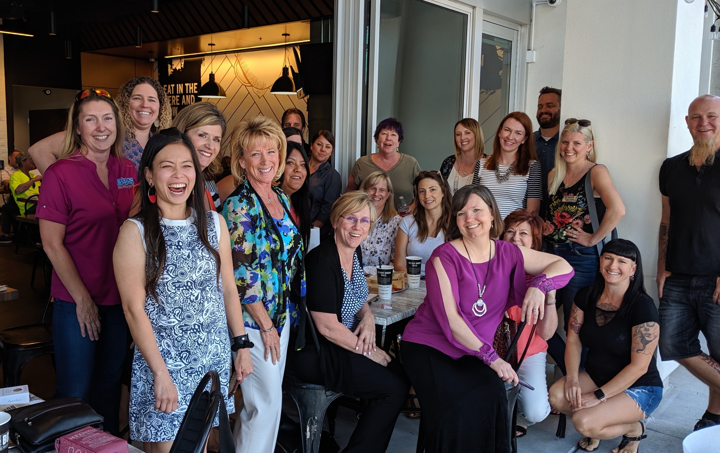 BGR Burgers Event group photo